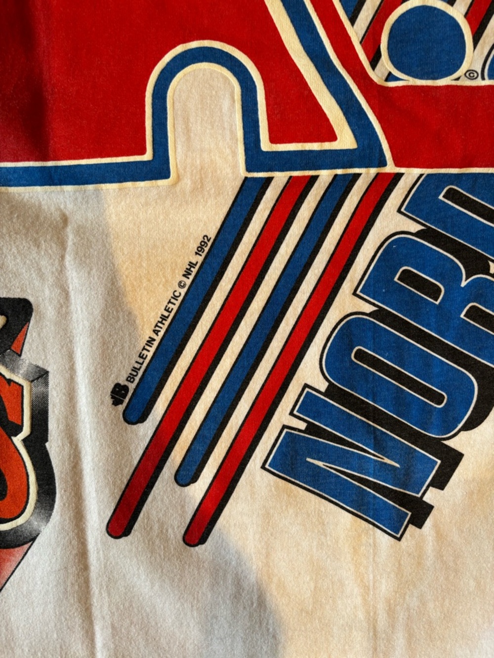 Vintage 1992 Quebec Nordiques Bulletin AOP Shirt - Picture 10 of 14